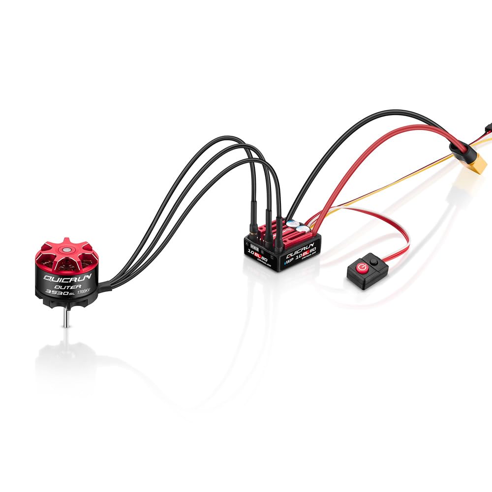 QuicRun WP10BL80 CrawlerESC＋2200kvモーター Amazon | HOBBYWING QuicRUN-WP-10BL80-クローラー【1/10用】 ラジコン
